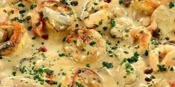 Garnelen-Curry Mit Kokosmilch Und Spinat