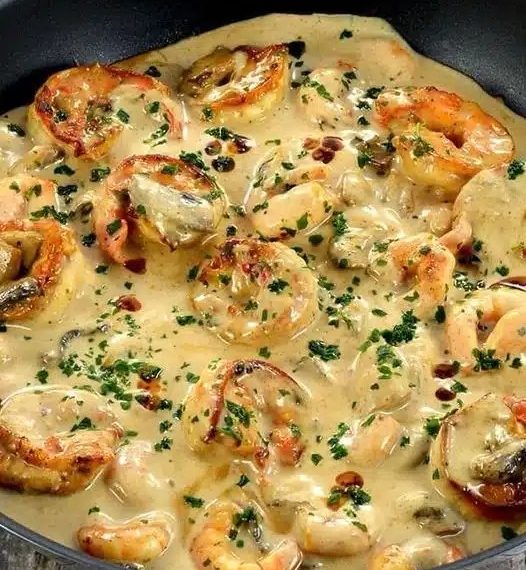 Garnelen-Curry Mit Kokosmilch Und Spinat