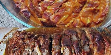 Räuberbraten, so zart dass man ihn mit der Zunge zerdrücken könnte 