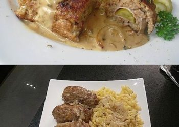 Hackröllchen in Zwiebelsoße, Boahhh einfach der Hammer