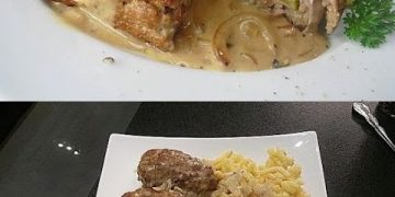 Hackröllchen in Zwiebelsoße, Boahhh einfach der Hammer