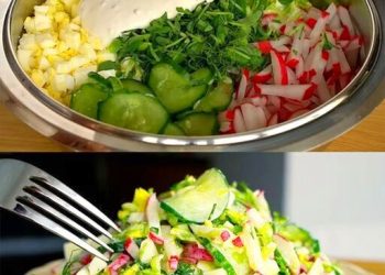 Absolut der Kracher Sommersalat mit Schmand