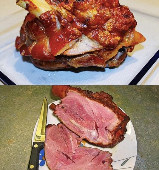 Gebratene Schweinshaxen, in 15 Minuten bei mir jedes Jahr ein Muss