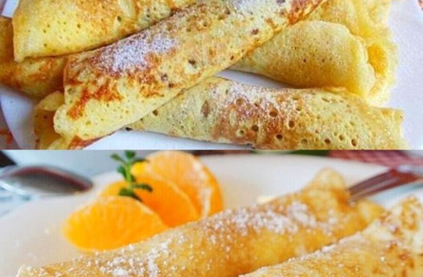 Ich backe sie jede Woche, 3 Minuten Ungarische Palatschinken mit 500 ml Milch