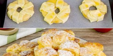 Blätterteig-Apfel-Strudel: Das Rezept für schnelle und leckere Süßigkeiten