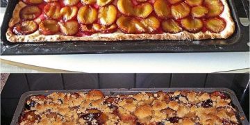 Zwetschgenkuchen vom Blech in 10 Minuten im Ofen