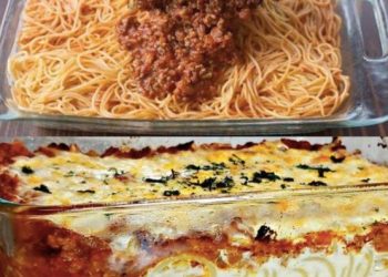 Spaghetti Auflauf mit Hackfleisch, Mhmm ich liebe dieses Essen