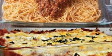 Spaghetti Auflauf mit Hackfleisch, Mhmm ich liebe dieses Essen