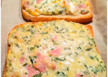 Flammkuchen Toast mit Kase