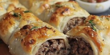 Teig Eingerollt Mit Hackfleisch In Null Komma Nichts Fertig!