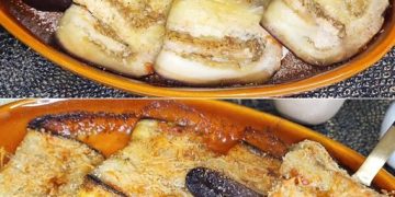 Gebackene gefüllte Auberginen: das Rezept für ein schnelles und leckeres Gericht