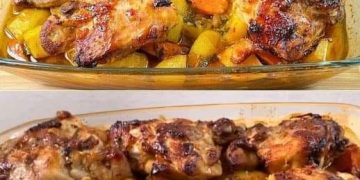 Hähnchenschenkel und Kartoffeln – ein köstliches Gericht