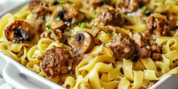 Pasta Mit Pilzsauce Und Fleischbällchen – Einfach Perfekt