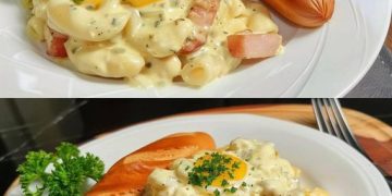 Kartoffelsalat und Würstchen
