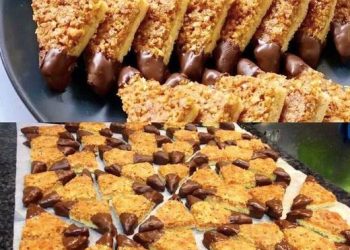 Nussecken in 15 Minuten bereit für den Ofen