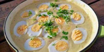 Eier in Senfsauce
