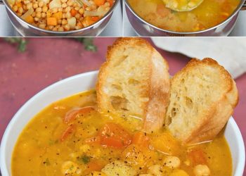 Diese Suppe ist in etwa 30 Minuten fertig, herzhaft, bequem, super cremig und absolut lecker – Kichererbsensuppe: einfach, cremig und einfach zuzubereiten!