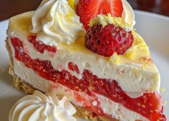  Erdbeer -Zitronenkäsekuchen