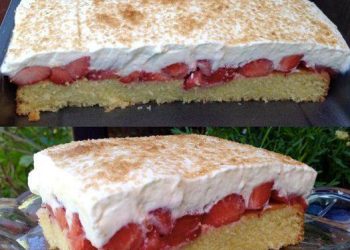 Erdbeer Fanta Kuchen, Jedes Stück schmilzt imm Mund