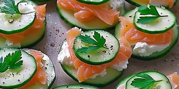Gurken Lachs Häppchen
