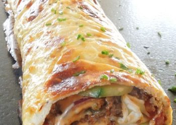 Hackfleisch Käse Rolle