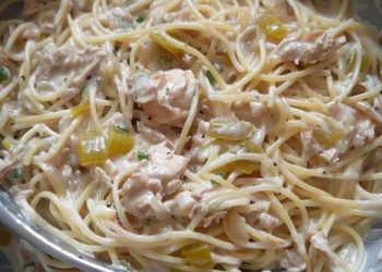 Spaghetti Mit Thunfisch Und Sahne Soße
