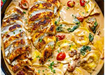 Cremige Tortellini in Hähnchen Schmand