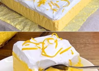 Flauschige Zitronenquadrate: das köstliche und duftende Rezept, das Sie ausprobieren müssen