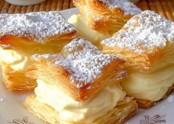 Vanillecremepudding Im Blätterteig Rezept