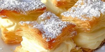 Vanillecremepudding Im Blätterteig Rezept