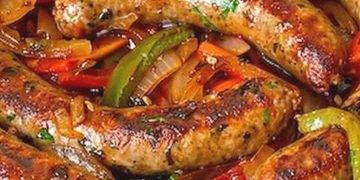 Bereiten Sie sich darauf vor, die Aromen zu genießen: Rezept für italienische Wurst mit Paprika und Zwiebeln!