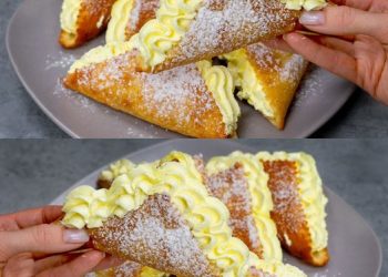 Bombastisch gut, Blätterteig Teilchen mit Pudding