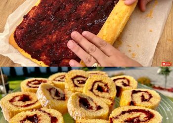 Diese Himbeerroulade hat alle Rekorde gebrochen, in 15 Minuten fertig!