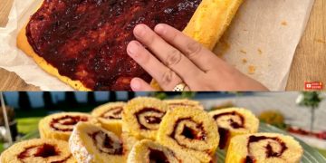Diese Himbeerroulade hat alle Rekorde gebrochen, in 15 Minuten fertig!