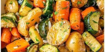 Kartoffel Zucchini Pfanne ideales Sommergericht