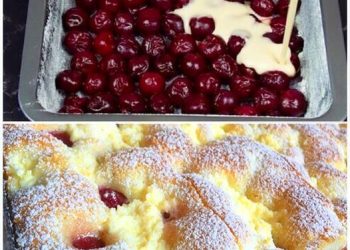 Ein Teufelszeug, Quark Kirschkuchen in 5 Minuten im Ofen