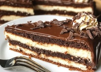 Schoko-Vanille-Schichtkuchen