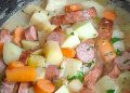 Kohlrabieintopf mit Wurst schnell und preiswert