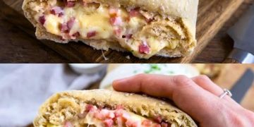  Handbrot mit Schinken und Käse 