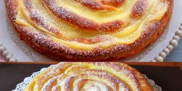 Es schmilzt einfach im Mund, Fantastischer Apfelkuchen mit Pudding