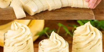 Cremiges Bananendessert
