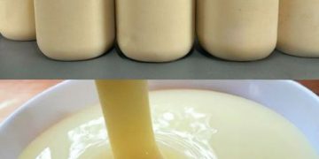 Selbstgemachte Kondensmilch mit 2 Zutaten: lecker und ergiebig
