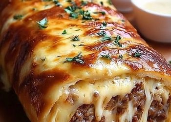 Käserolle mit Hackfleisch