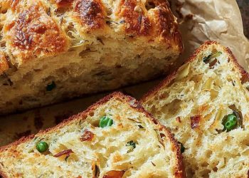 Zwiebelbrot ohne Hefe