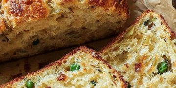 Zwiebelbrot ohne Hefe