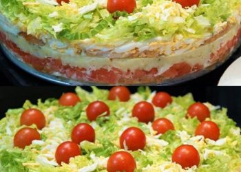 Salattorte fürs Grillen “Ein Stück Salat, bitte