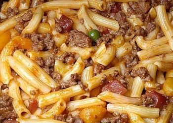 Hirtenmakkaroni mit 300 g Hackfleisch in wenigne Minuten zubereitet