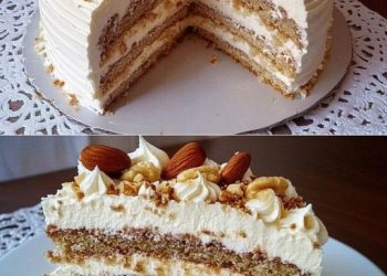 Sahne Nusstorte mit 220 g Nüssen Suchtfaktor Garantiert