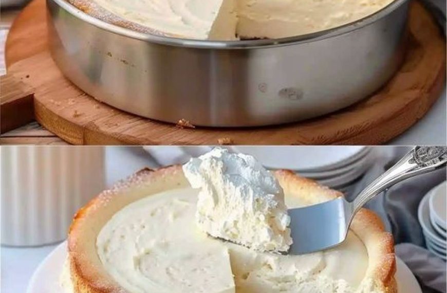 Jedes stück zerfällt im Mund, Quarkkuchen ohne Boden in 5 Minuten