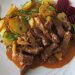 Rindfleisch mit Senf geschmort